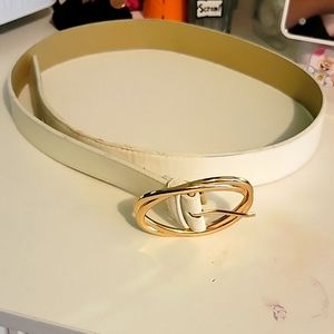 Time and tru gold and white belt size L/XL